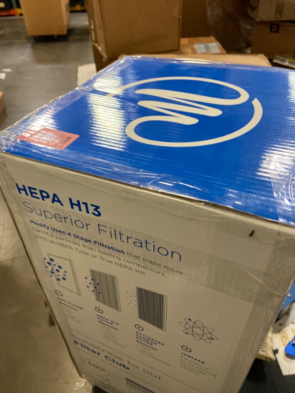 Photo 4 of Medify Air MA-40 Medical Grade H13 HEPA Air Purifier for 800 Sq. ft. with Particle Sensor, White