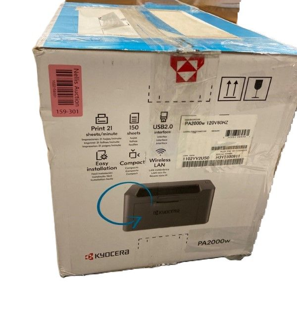 Photo 3 of KYOCERA PA2000w Monochrome Laser Printer, 21 ppm, Standard Wireless & USB 2.0, 600dpi, LED Indicators, 150 Sheet Paper Capacity & Output Tray up to 50 Sheets, and 32MB Memory