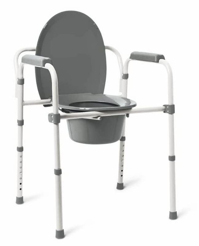 Photo 1 of Medline Commode, 3-in-1, steel, Microban
