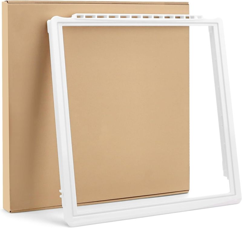 Photo 1 of UPGRADE 241969501 Shelf Frame Without Glass,Refrigerator Frigi-daire Shelf Frame/Crisper Pan Cover Compatible for Frigi-daire Refrigerator By MIFLUS
