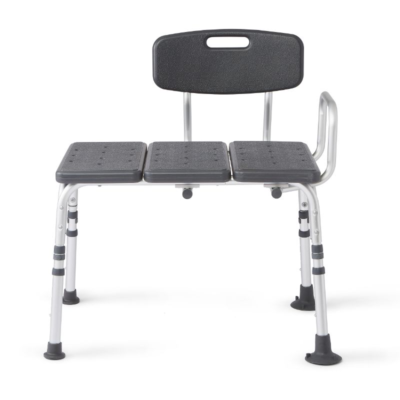 Photo 1 of Knockdown Transfer Bench with Microban Gray
