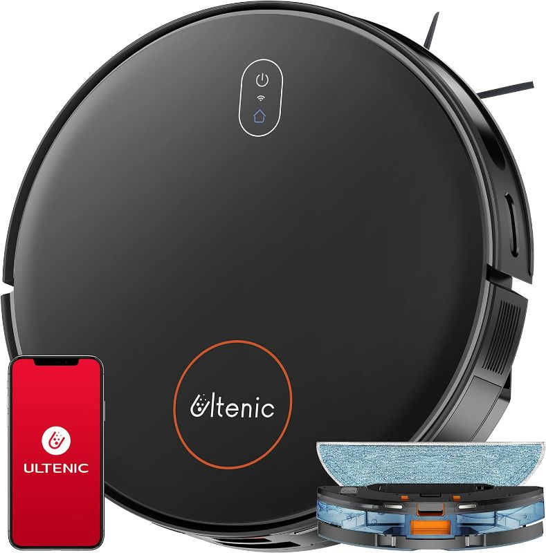 Photo 1 of Ultenic Robot Vacuum and Mop Combo, D6s Robot Mop with Sonic Mopping, Robotic Vacuums 3000Pa Suction, Carpet Boost, Self Charging, App/Alexa/Remote Control, Ideal for Pet Hair, Hard Floor and Carpet
