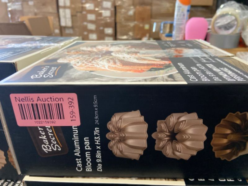 Photo 1 of Baker's Secret Nonstick for Fluted Cake Pan, Perfect for Fluted Cakes, Die Cast Aluminum Cake Pans, 2 Layers Non-stick Coating For Easy Release, compatible with Fluted Cake Pans - (Bloom)