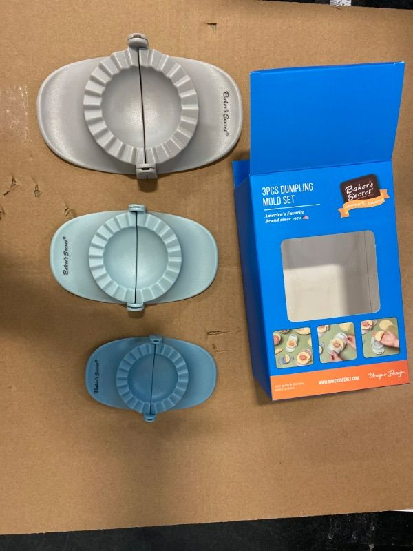 Photo 2 of Dumpling Maker, 3Pcs Dumpling Maker Mould Wheat Straw Empanadas Press Mold, Empanadas Maker, Dumpling Press Different Sizes for Cooking Kitchen