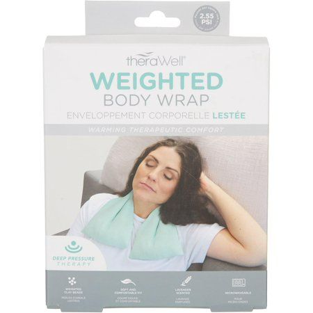 Photo 1 of TheraWell Lavender Scented Weighted Body Wrap One Size Pool Blue
