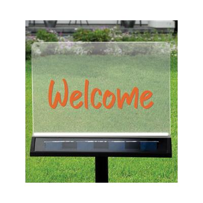 Photo 1 of IdeaWorks JB8647 DIY Acrylic Sign with Solar Lighting Panel-Marker Included
