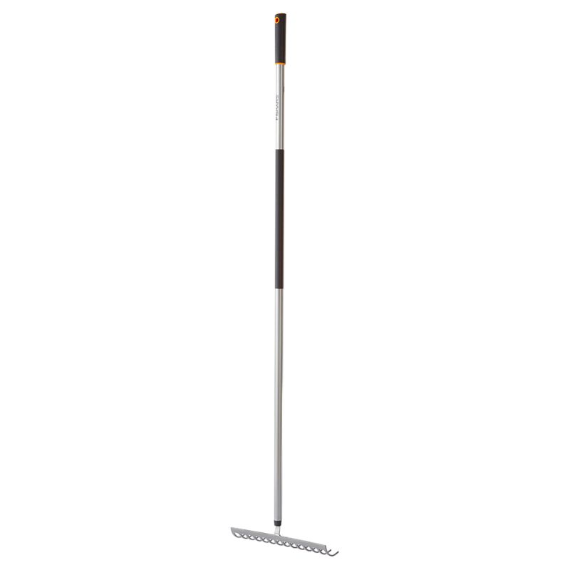 Photo 1 of Fiskars Aluminum 14 Tine Garden Hand Rake with Softgrip Handle
