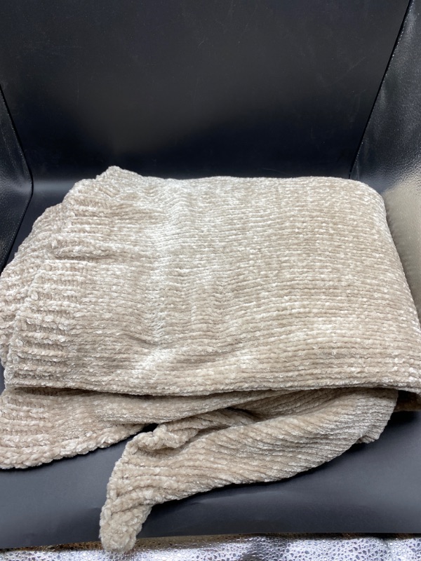 Photo 2 of 50"x60" Shiny Chenille Throw Blanket - Threshold™
