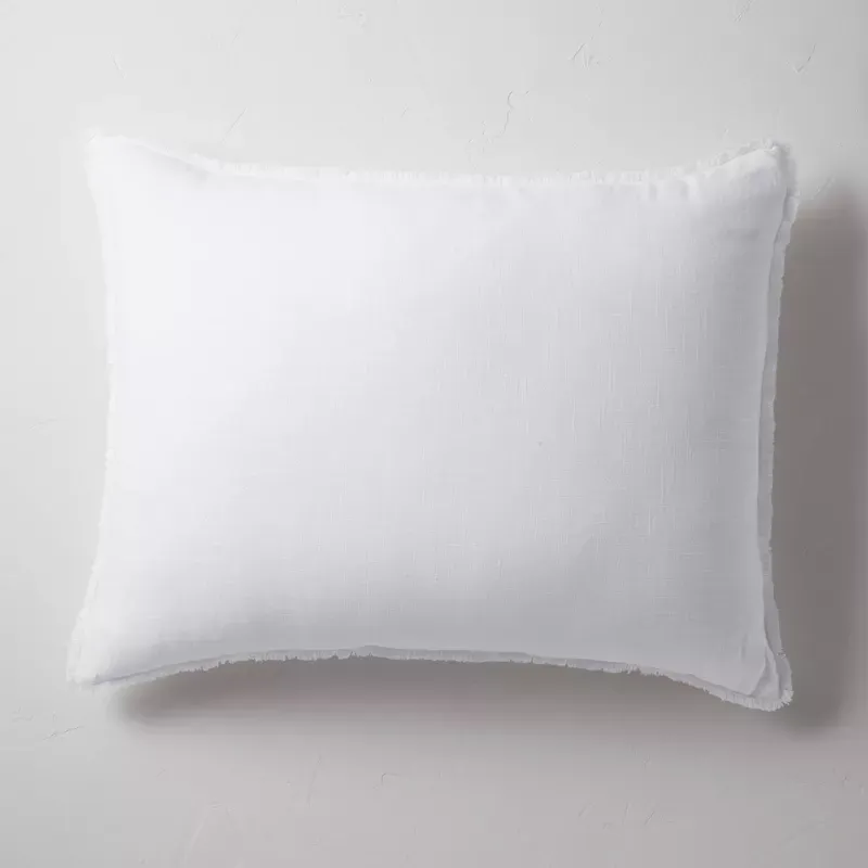 Photo 1 of King Euro Heavyweight Linen Blend Throw Pillowcase - Casaluna™
