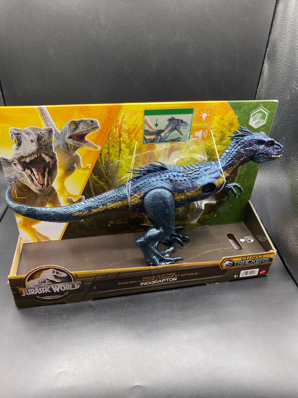 Photo 2 of Jurassic World Track N Attack Indoraptor Action Figure Dinosaur Toys
