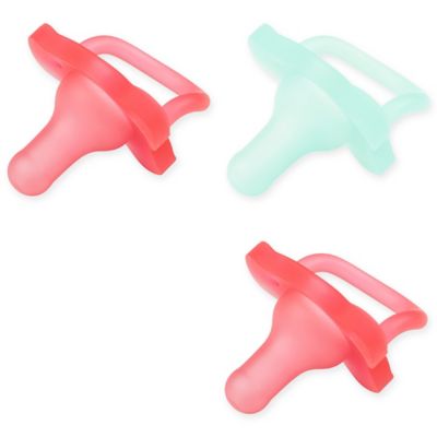 Photo 1 of Dr Browns Dr. Brown's Happypaci 3-Pack Silicone Pacifiers in Pink
