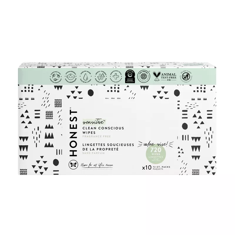 Photo 1 of The Honest Company Honest Baby Wipes Pattern Play Pack of 720 Wipes
