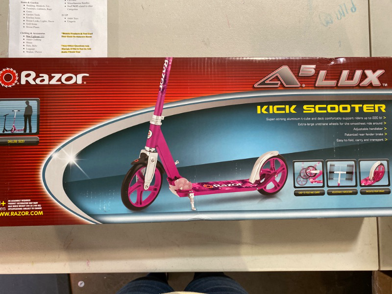 Photo 2 of Razor A5 Lux 2 Wheel Kick Scooter - Pink
