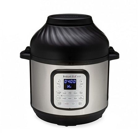 Photo 1 of Instant Pot - 8 Quart Duo Crisp 11-in-1 Electric Pressure Cooker with Air Fryer - Stainless Steel/Silver
