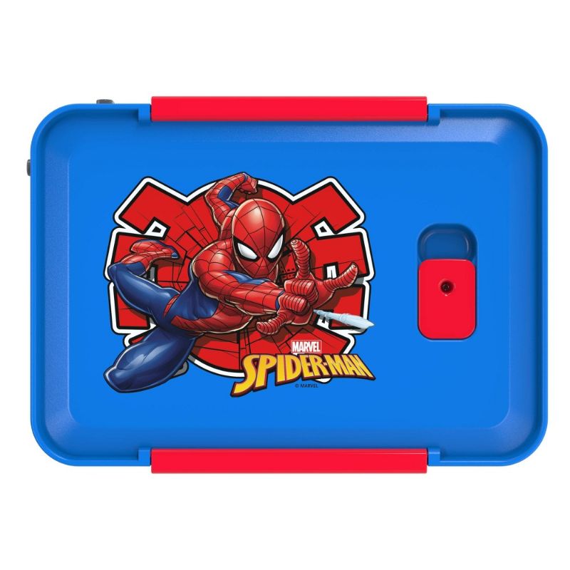 Photo 1 of Spider-Man Plastic 3-Section Seal Food Storage Container - Zak Designs
