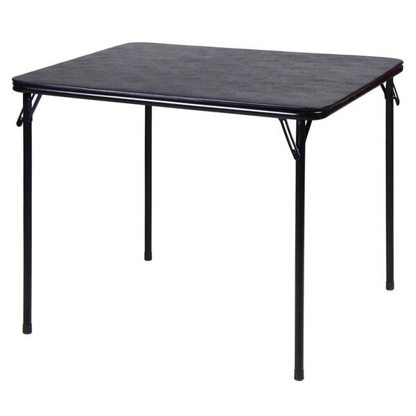 Photo 1 of 34" X 34" Folding Table Black - Plastic Dev Group
