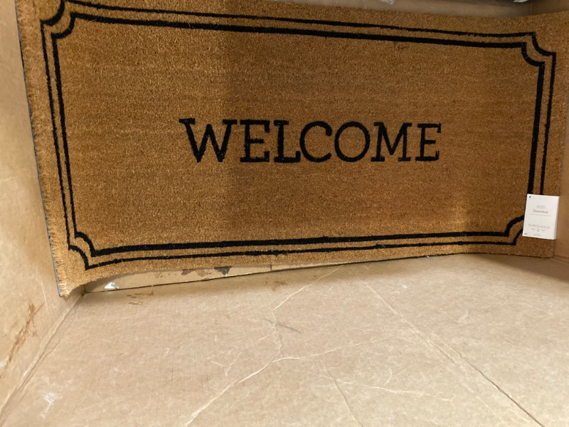 Photo 2 of 1'10"x3'11" Welcome Estate Doormat - Threshold™

