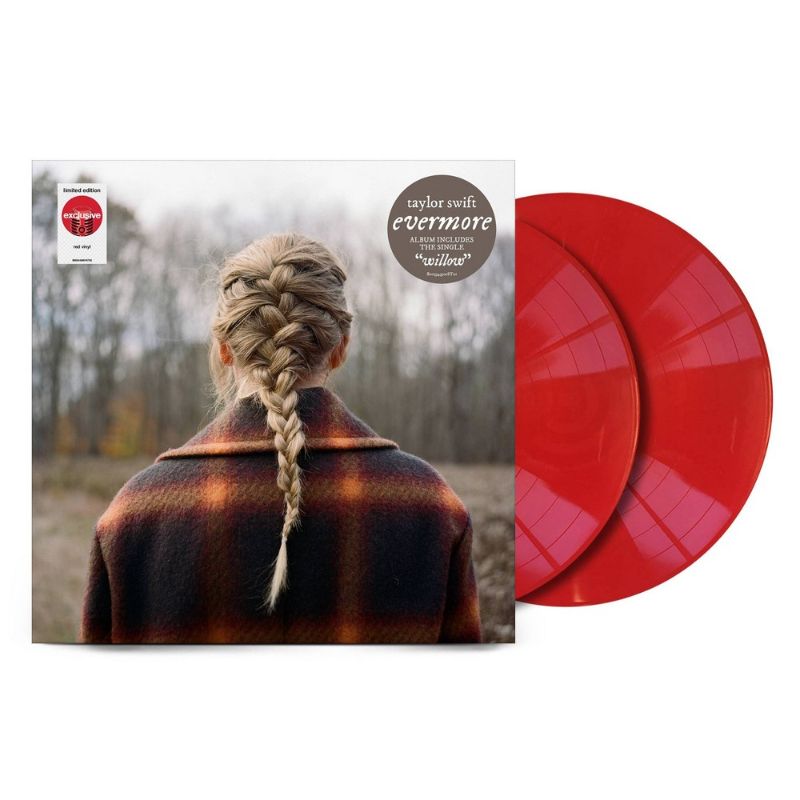 Photo 1 of Taylor Swift - Evermore Exclusive Limited Edition Red 2x LP Vinyl Record
