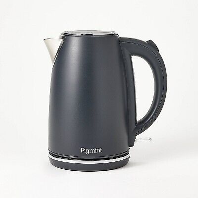 Photo 1 of 1.7 L Electric Kettle with Thin Chrome Trim Band - Painted Stainless Steel - Figmint™
