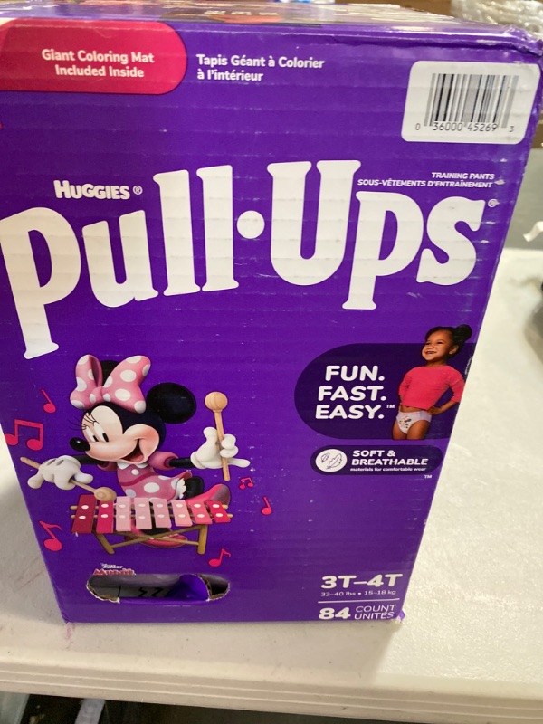 Photo 2 of Pull-Ups Girls Potty Training Pants Size 5 3T-4T 84 Ct
