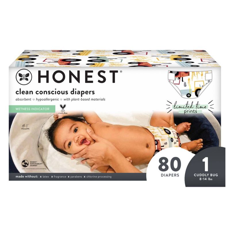 Photo 1 of The Honest Company Disposable Diapers - Farmlife - Size 1 - 80ct
