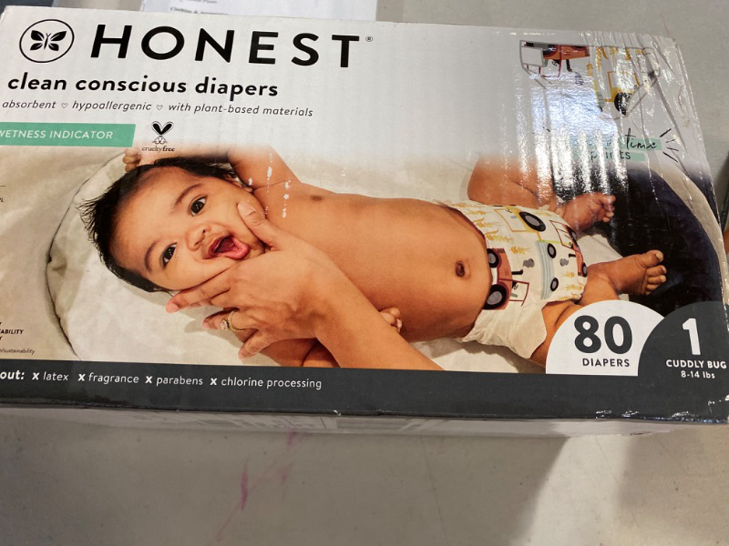 Photo 2 of The Honest Company Disposable Diapers - Farmlife - Size 1 - 80ct
