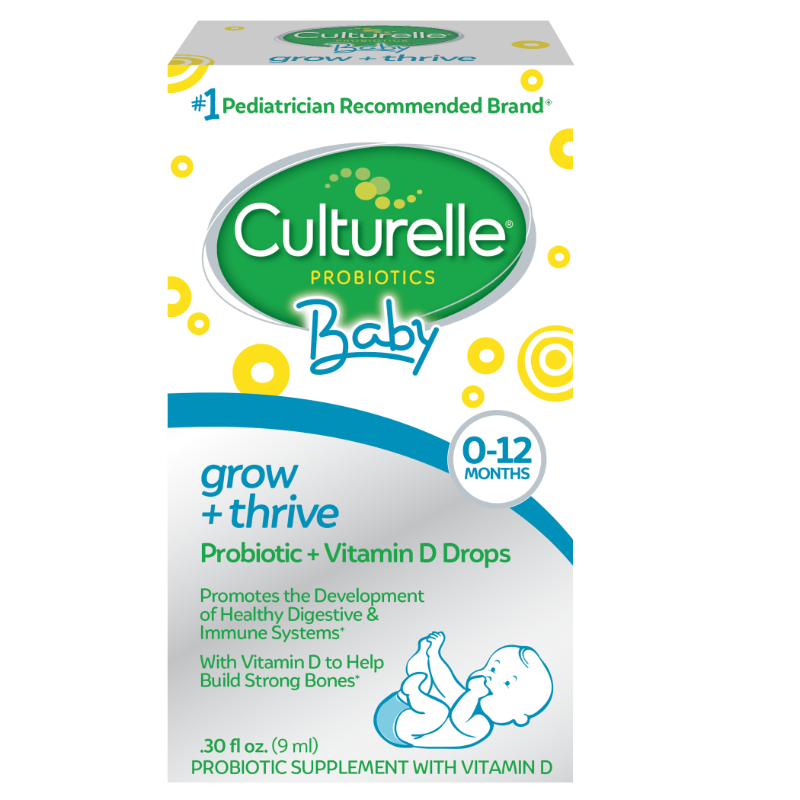 Photo 1 of Culturelle Baby Immune & Digestive Support Probiotic + Vitamin D Drops for Babies (0-12 Months) Gluten Free Non-GMO 9 ML
