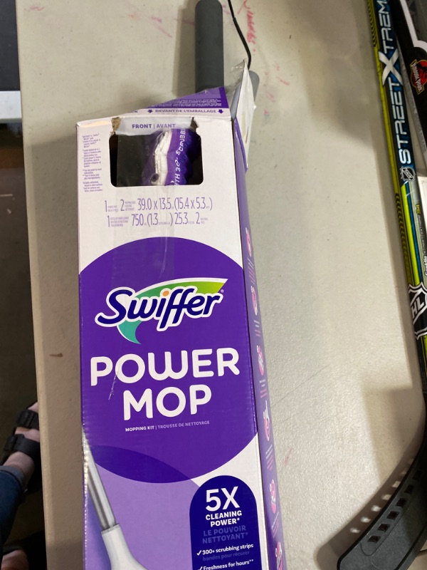 Photo 2 of Swiffer PowerMop Multi-Surface Mop Kit for Floor Cleaning Fresh Scent
