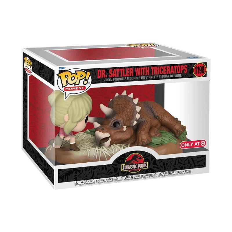 Photo 1 of Funko Pop Moment #1198 - Jurassic World - Dr. Sattler with Triceratops (Exclusive)
