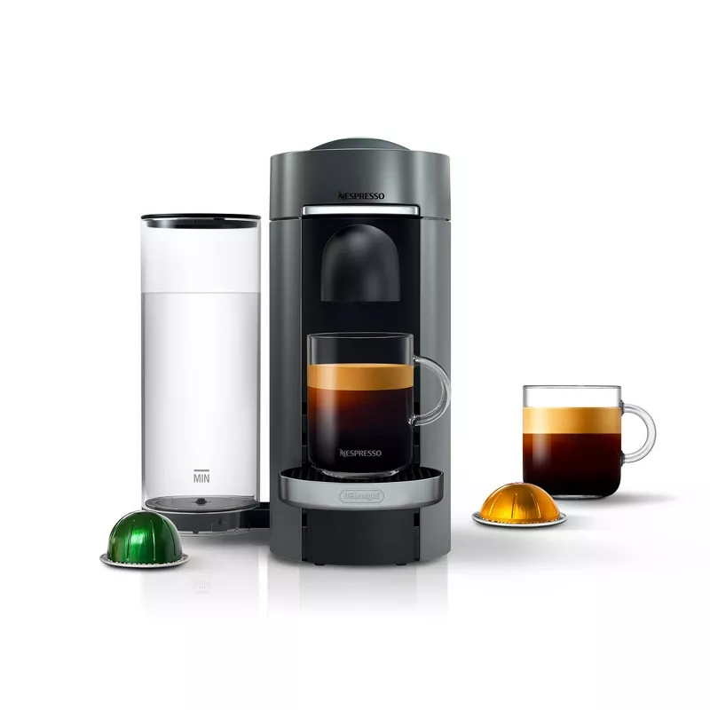 Photo 1 of Nespresso Vertuo Plus Deluxe Coffee Maker and Espresso Machine by DeLonghi - Titan
