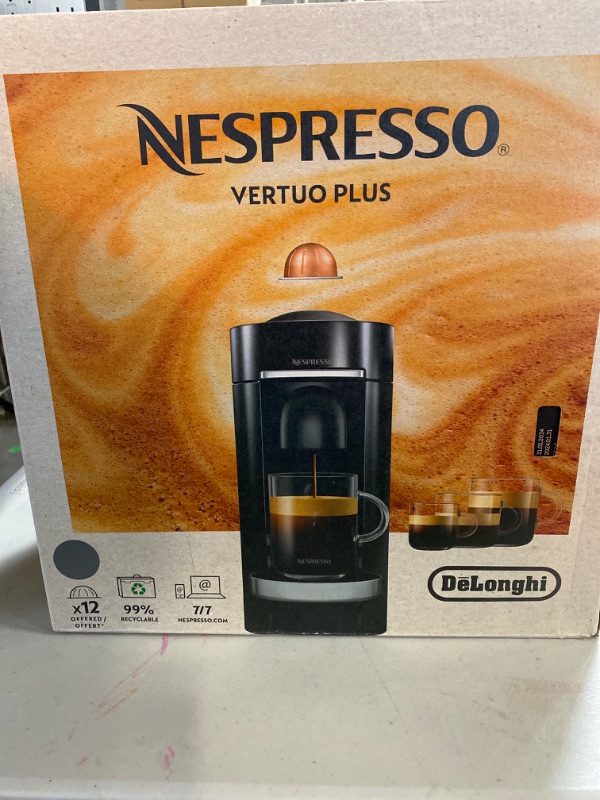 Photo 2 of Nespresso Vertuo Plus Deluxe Coffee Maker and Espresso Machine by DeLonghi - Titan
