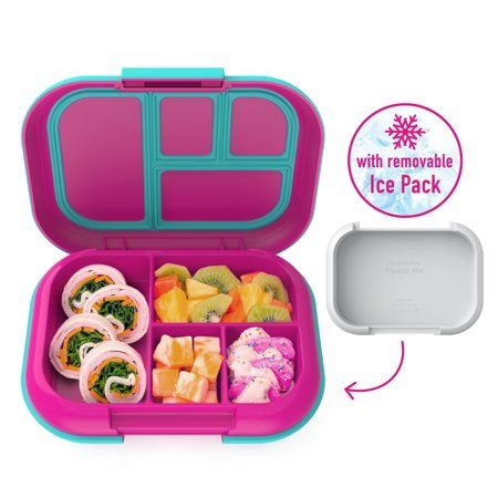 Photo 1 of Bentgo Chill Bento-Style Kids Lunch Box - Removable Ice Pack - Fuchsia Pink
