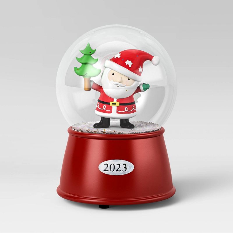 Photo 1 of Whimsical Christmas Santa Water Snow Globe - Wondershop™
