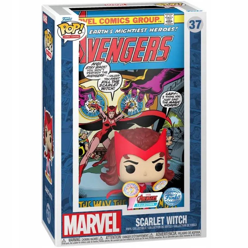 Photo 1 of Funko POP! Comic Cover: Marvel Avengers 104 - Scarlet Witch Vinyl Collectible
