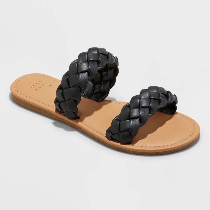 Photo 1 of Women's Lucy Braided Slide Sandals - a New Day™ Black 11
