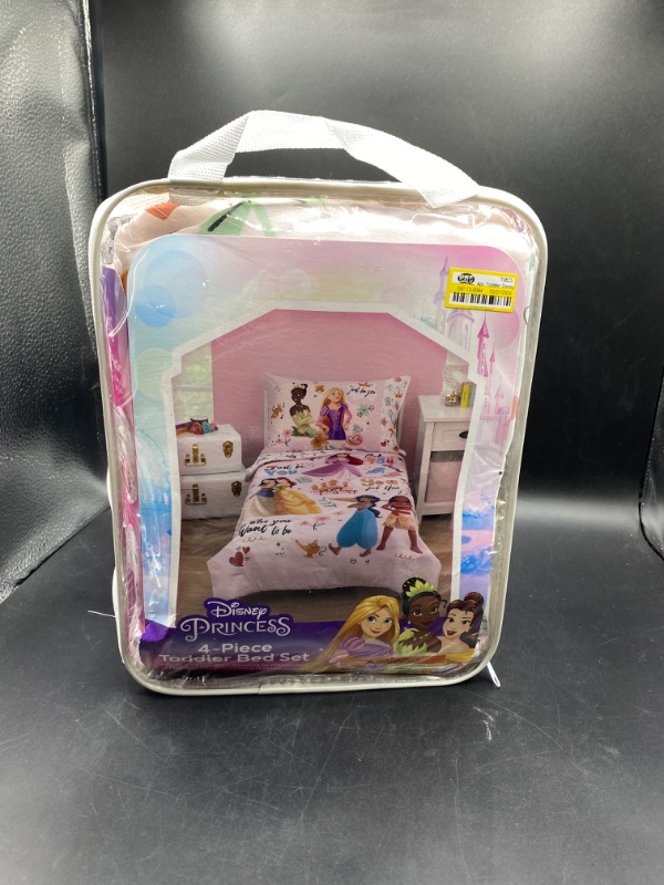 Photo 2 of 4pc Toddler Disney Princess Just Be You Bed Set - Pink
