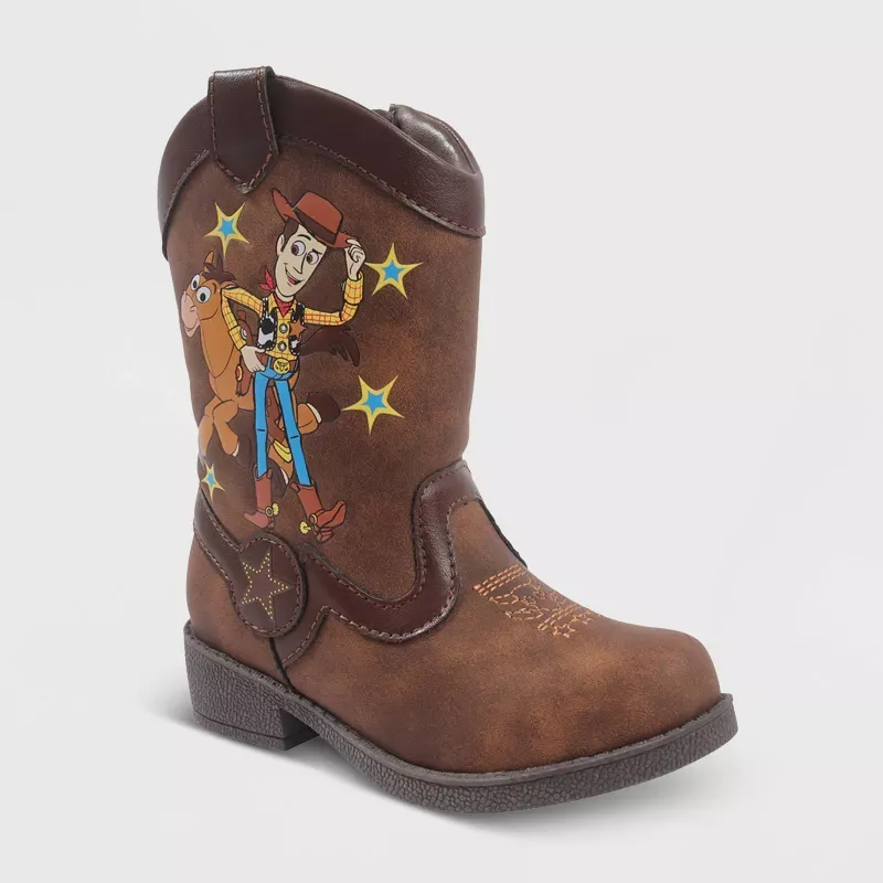 Photo 1 of Toddler Toy Story Pull-On Boots - Brown- size 12
