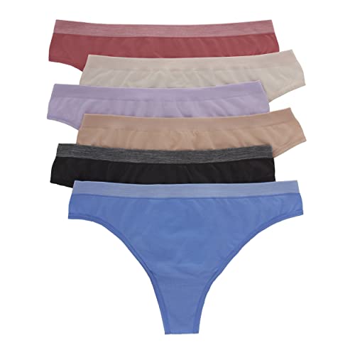 Photo 1 of Hanes Women S Comfort Flex Fit Seamless Thong Underwear 6-Pack- size large
