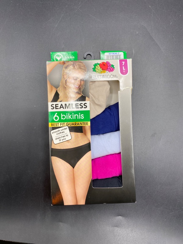 Photo 2 of Fruit of the Loom Women's 6pk 360 Stretch Seamless Bikini Underwear - Colors May Vary 7
