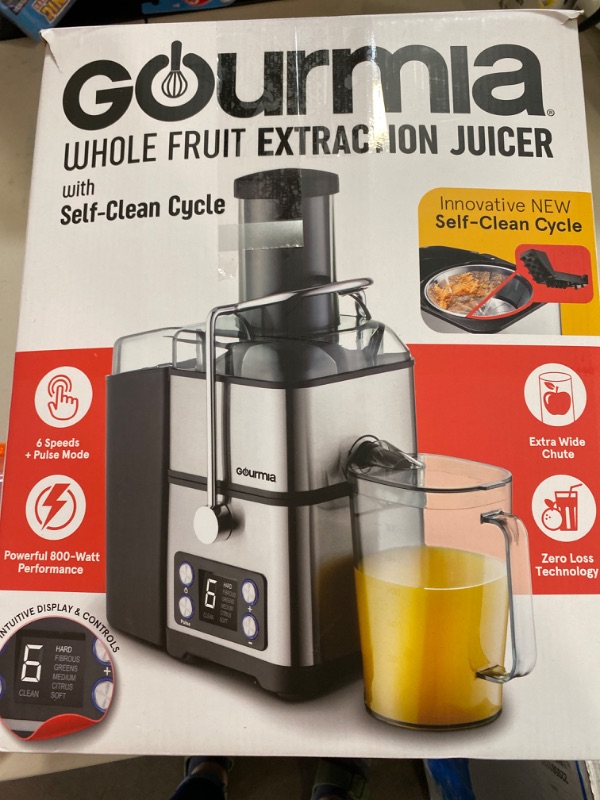 Photo 2 of Gourmia 6 Speed Big Mouth Extraction Digital Juicer with Self-Cleaning Cycle
