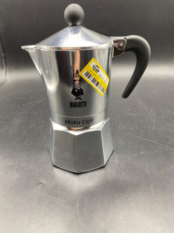 Photo 2 of Bialetti 3 Cup Moka Stovetop Espresso Maker - Silver
