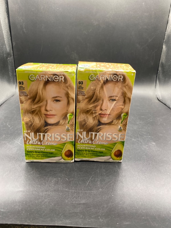 Photo 2 of Garnier Nutrisse Nourishing Hair Color Creme 093 Light Golden Blonde Honey Butter
