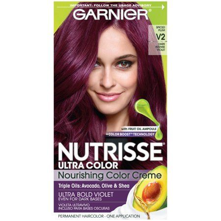 Photo 1 of Garnier Nutrisse Nourishing Hair Color Creme V2 Dark Intense Violet
