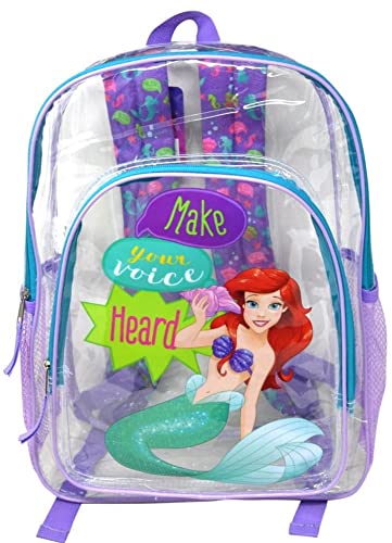 Photo 1 of The Little Mermaid Transparent Backpack 16 Disney Ariel Make Your Voice Heard
