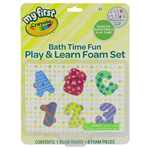 Photo 1 of Make Tub Time Your Little One's Favorite Time with the Crayola Foam Puzzle and Bath Bomb. Perfect for Developing Cognitive and Fine Motor Skills, set of 2

