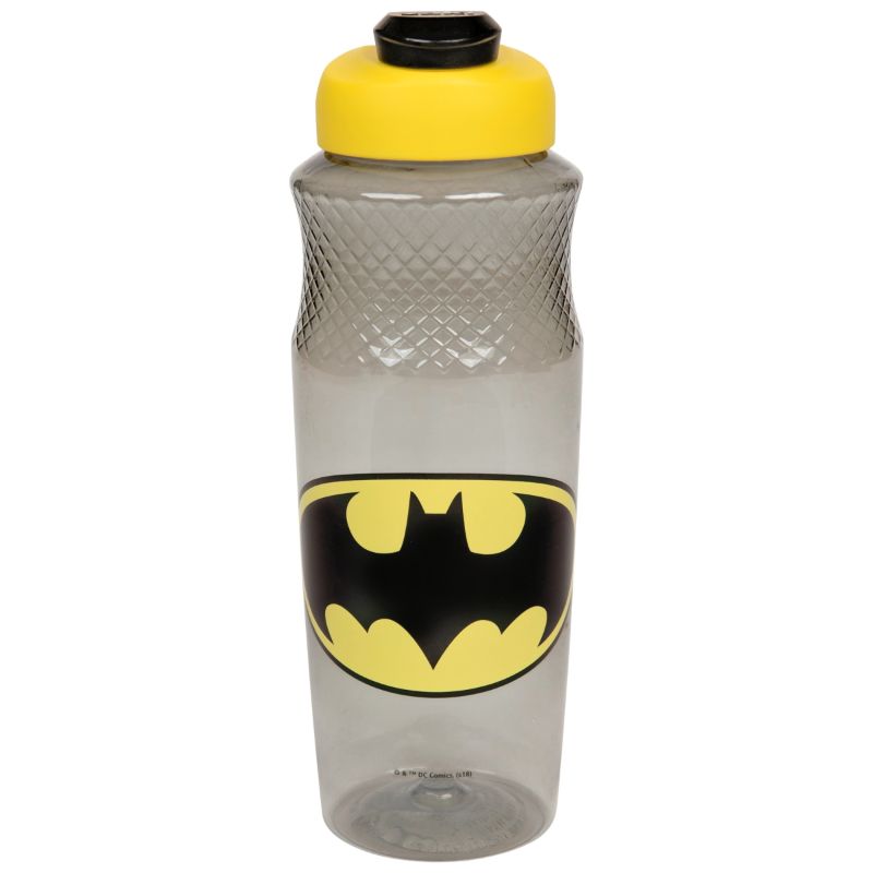 Photo 1 of Batman 816636 30 Oz Batman Classic Logo Sullivan Water Bottle Black & Yellow
