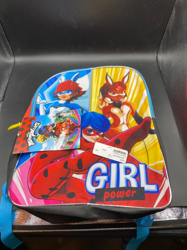 Photo 2 of Miraculous Ladybug 15 Backpack with Plain Front

