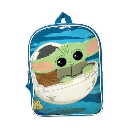 Photo 1 of Star Wars the Child 15 Grogu Backpack Mandalorian Baby Yoda Flat Front
