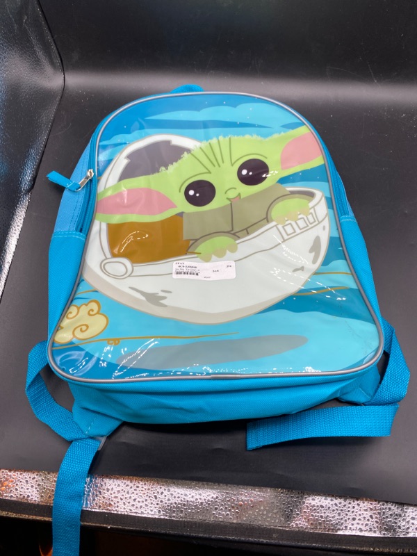 Photo 1 of Star Wars the Child 15 Grogu Backpack Mandalorian Baby Yoda Flat Front
