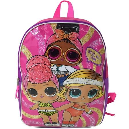 Photo 1 of LOL Surprise Girls School Backpack 15 with Plain Front
